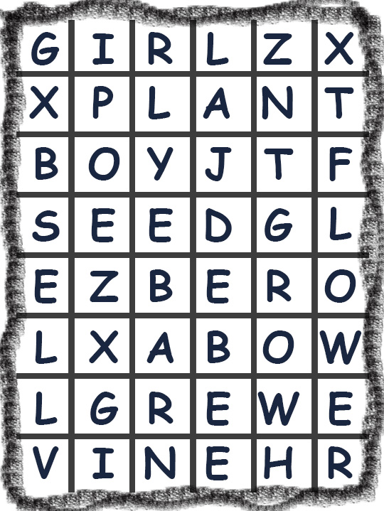 Easy: Find the hidden words