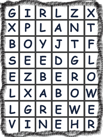 Easy: Find the hidden words