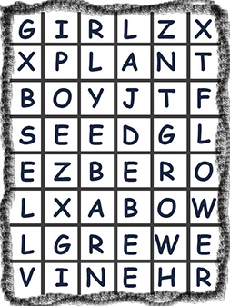 Easy: Find the hidden words