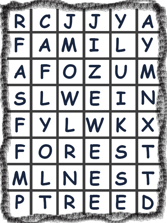 Easy: Find the hidden words