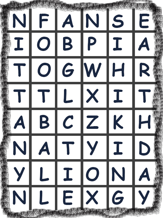 Easy: Find the hidden words