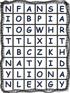 Easy: Find the hidden words